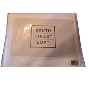 South Street Loft King Sheet Set 4pc White 100% Polyester Bedding New